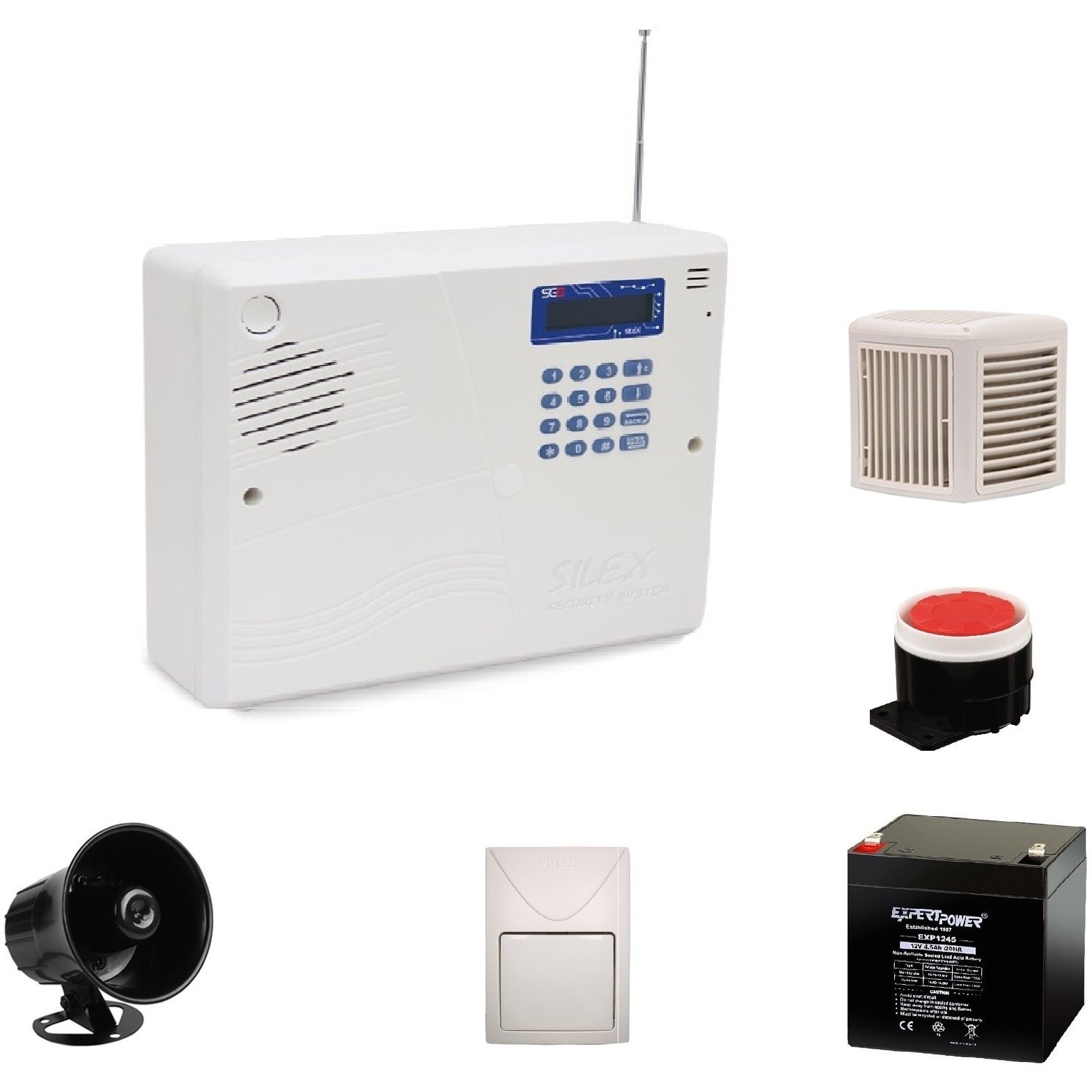 پکیج دزدگیر اماکن سایلکس مدل SG8-S تلفن‌کننده سیم کارتی