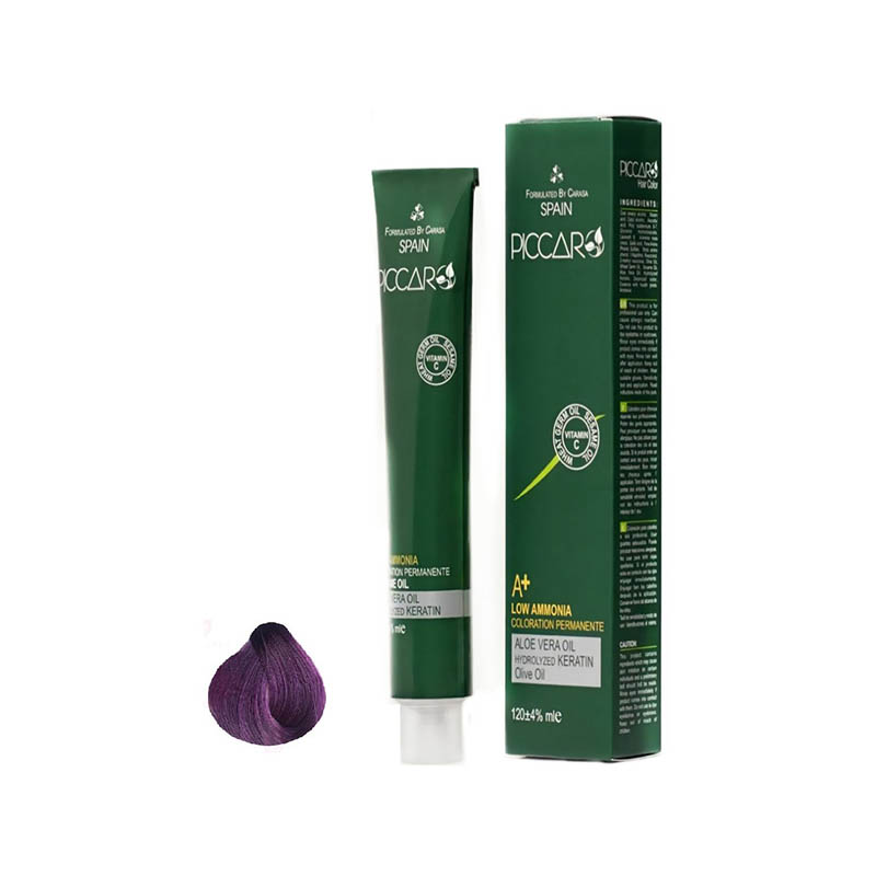 رنگ موی پکارو با حجم 120 میل شماره 7.20 (شرابی بادمجانی خیلی روشن)