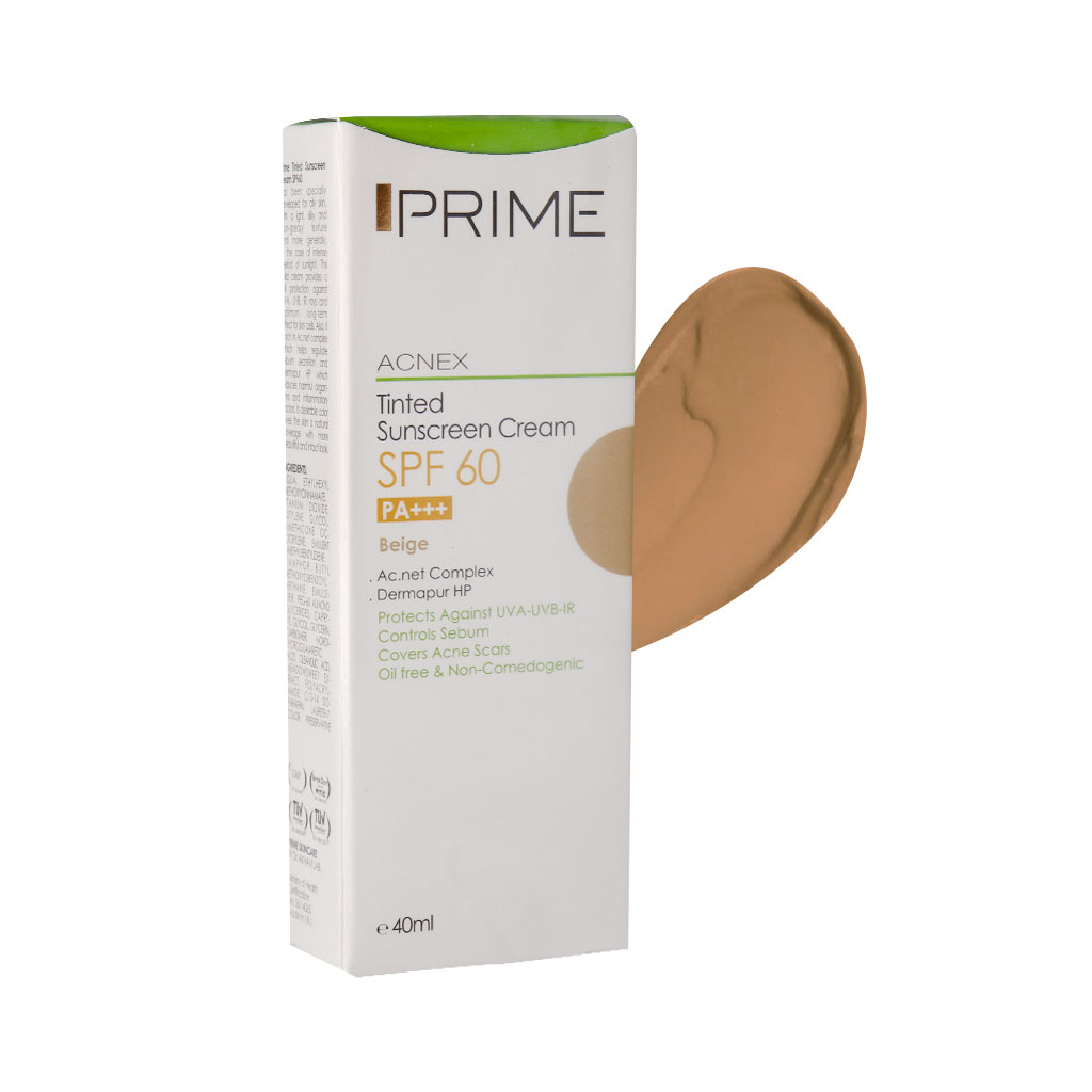 کرم ضد آفتاب رنگی پرایم با SPF 60 حجم 40 میل