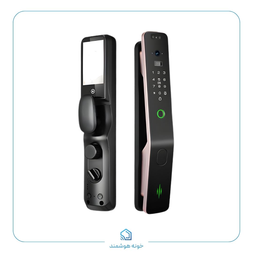 قفل آپارتمانی هوشمند (مدل فیس PD6، برنز)