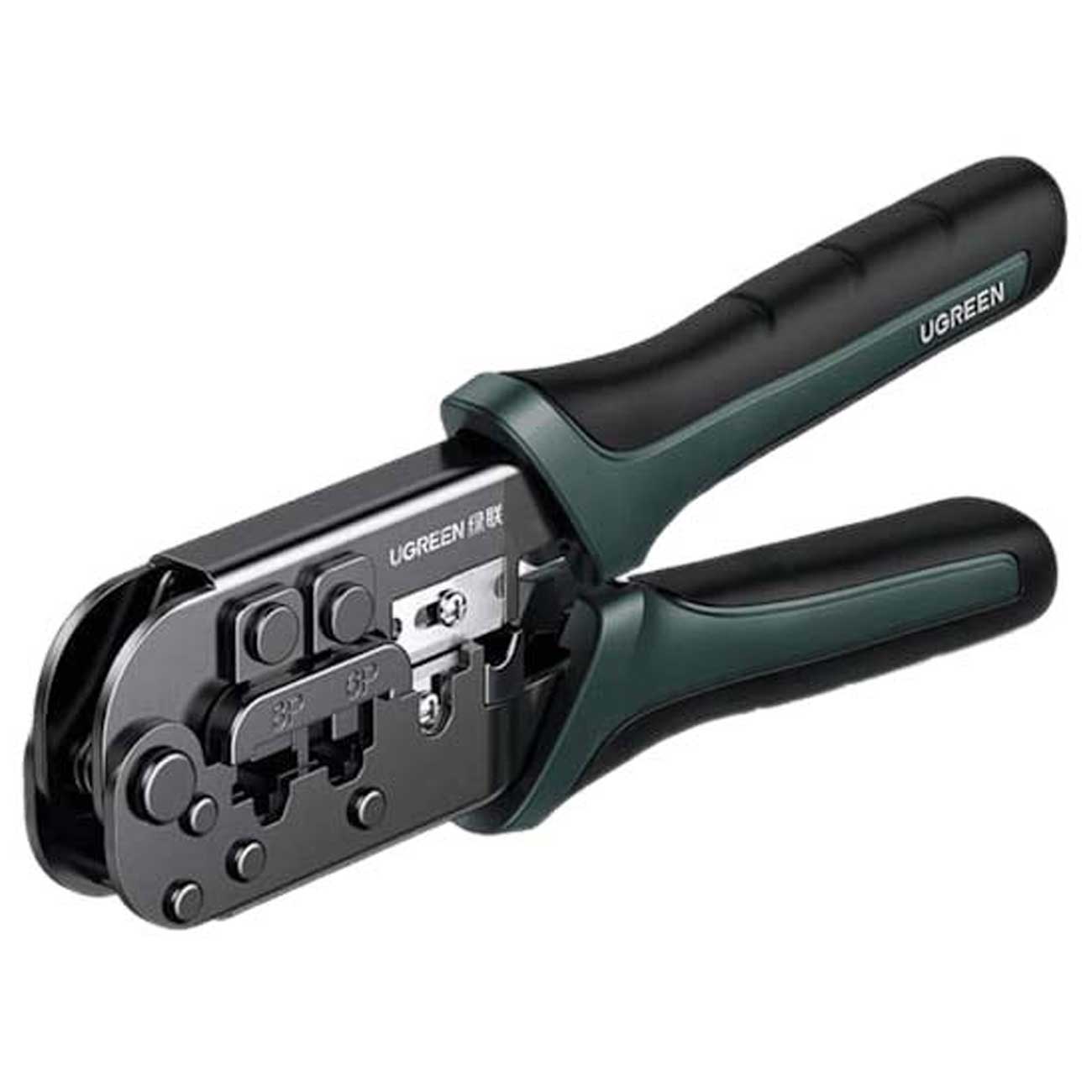 Ugreen NW168 RJ45 crimping tool with steel blades for network and phone cables.