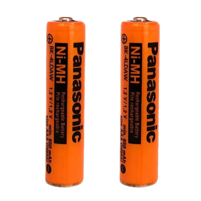 باتری نیم قلمی قابل شارژ پاناسونیک مدل BK-4LDAW ظرفیت 650 میلی آمپر ...