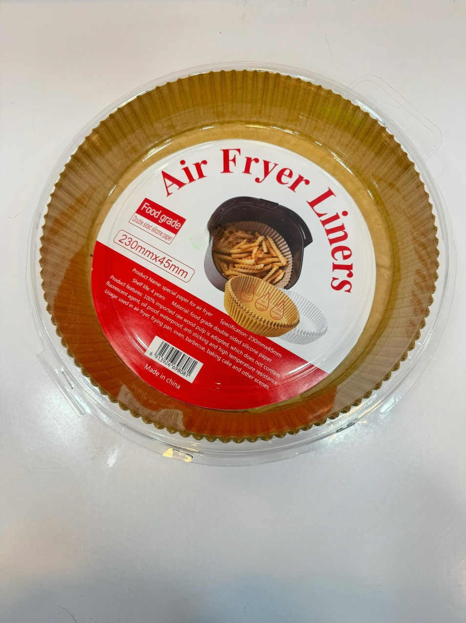 کاغذ سرخکن دایره ای 230*45 میلی متر