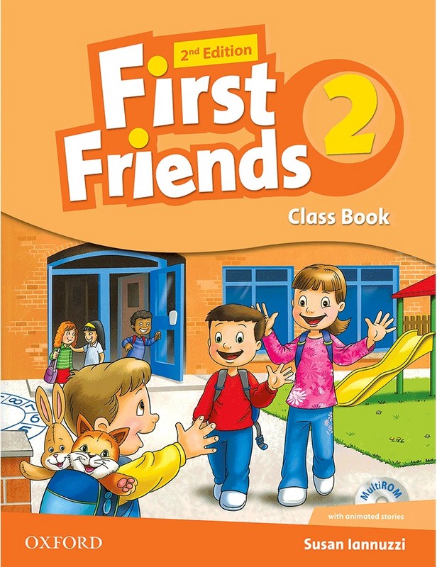 کتاب british First Friends 2 (sb+wb)  (2nd) +cd نارنجی رنگ (oxford university press ( آکسفورد ))
