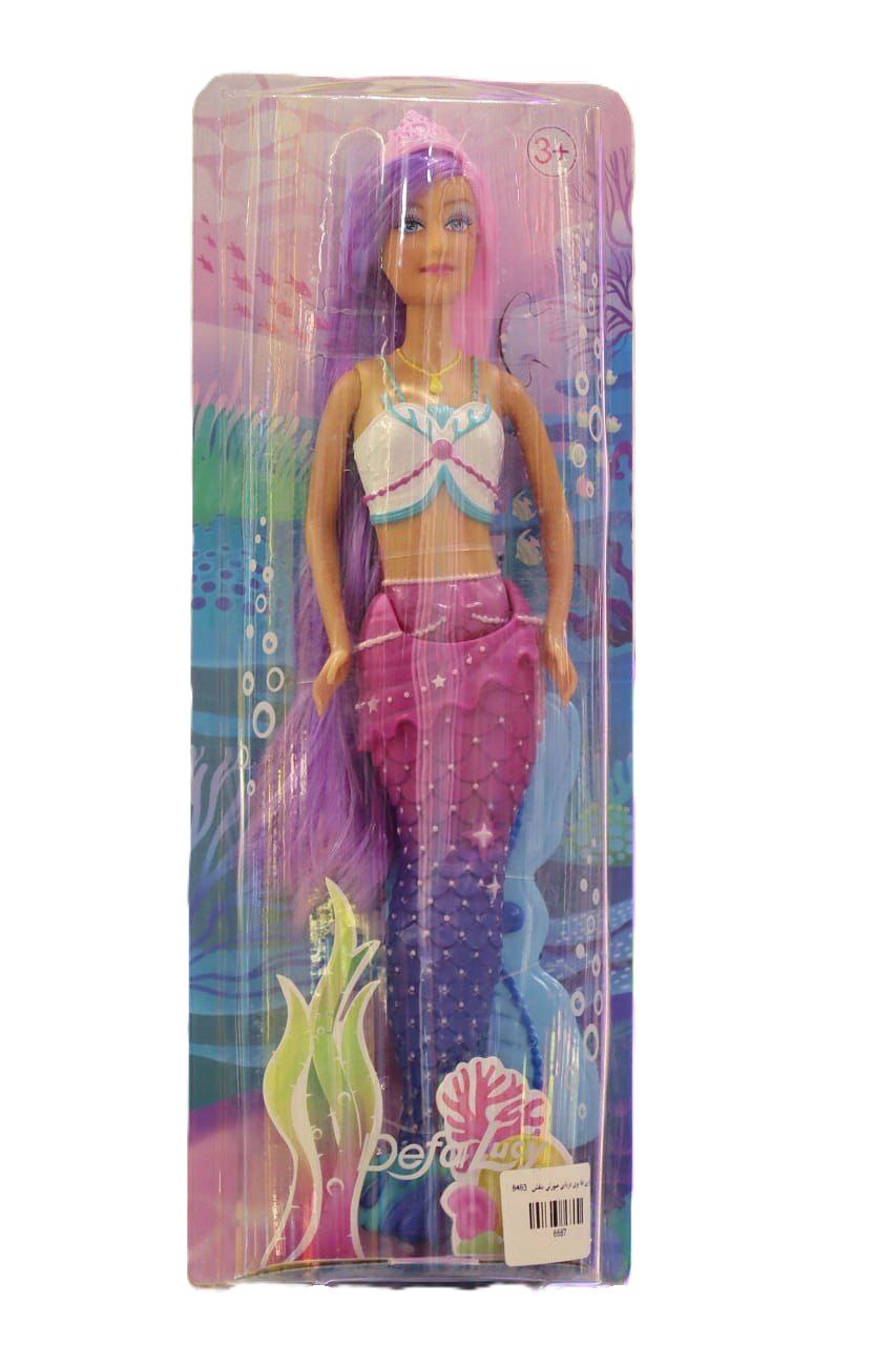 عروسک دفا لوسی پری دریایی Mermaid صورتی بنفش