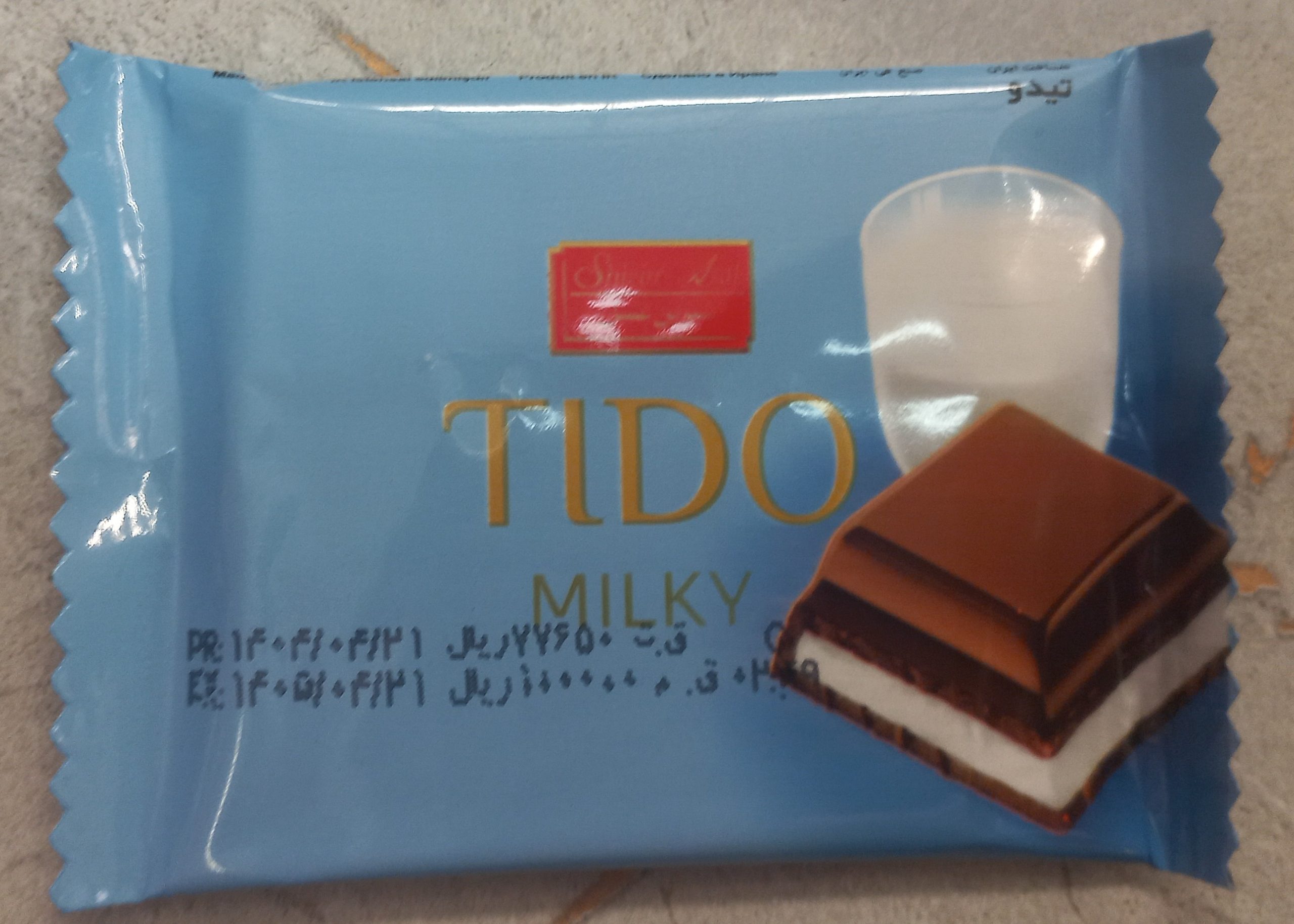 شکلات شیری 22 گرمی تیدو شیرین عسل
