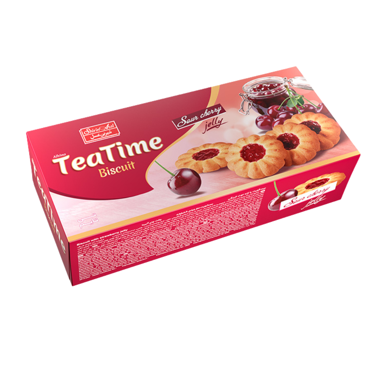 بیسکویت تی تام آلبالو 150 گرمی شیرین عسل