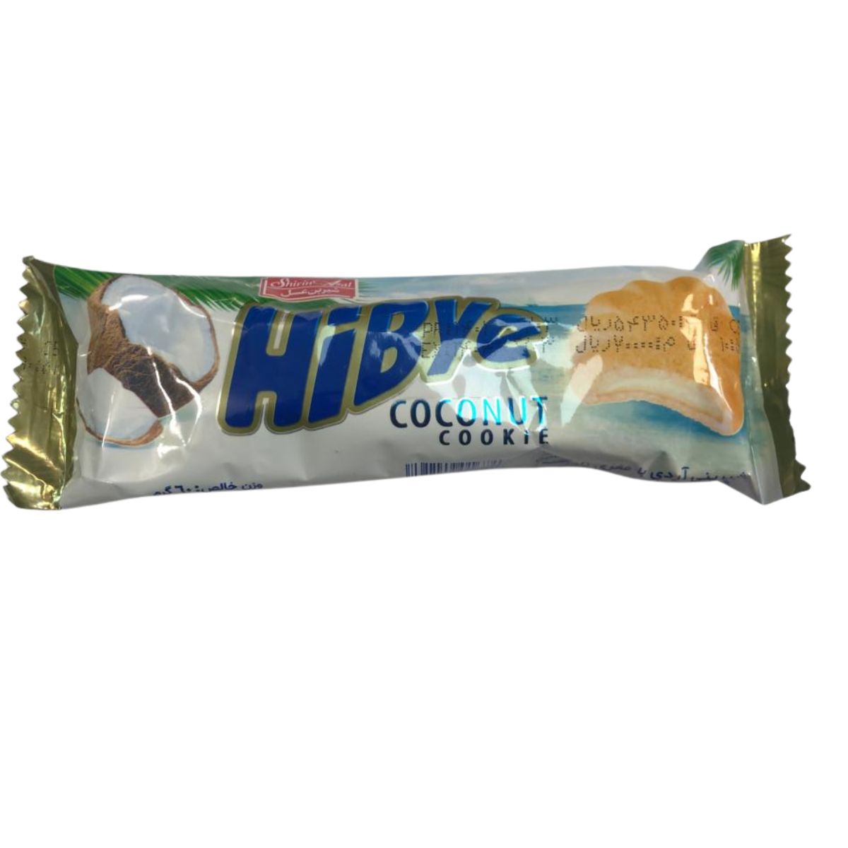 بیسکویت های بای نارگیل 60 گرمی شیرین عسل