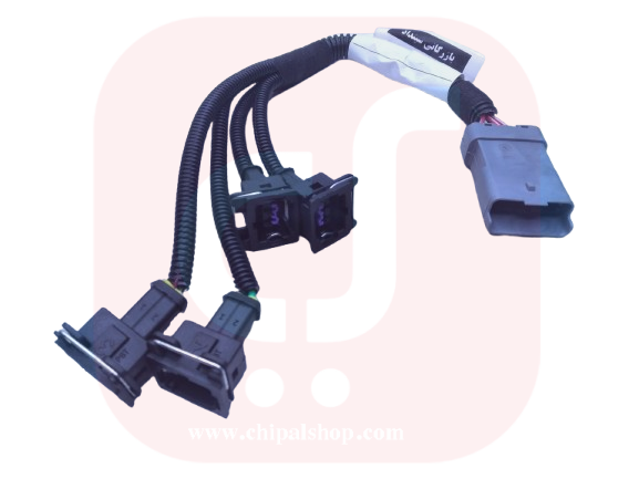 سیم کشی سوزن انژکتور سوخت پاش سوکت طوسی(پژو206تیپ2 جدید)