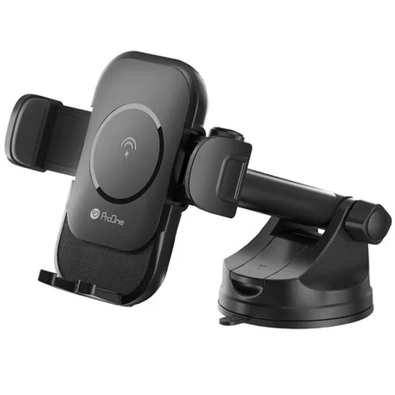 پرووان PHL1188 هولدر و شارژر وایرلس خودرو با نصب آسان روی داشبورد یا دریچه کولر، مناسب گوشی ۴.۷ تا ۶.۷ اینچ.