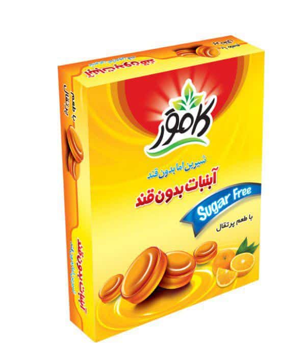 آبنبات پرتقال بدون قند و رژیمی کامور