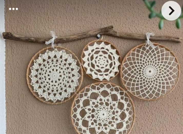 دیوارکوب دست بافت قلاب بافی پرداخت  2 مرحله یی