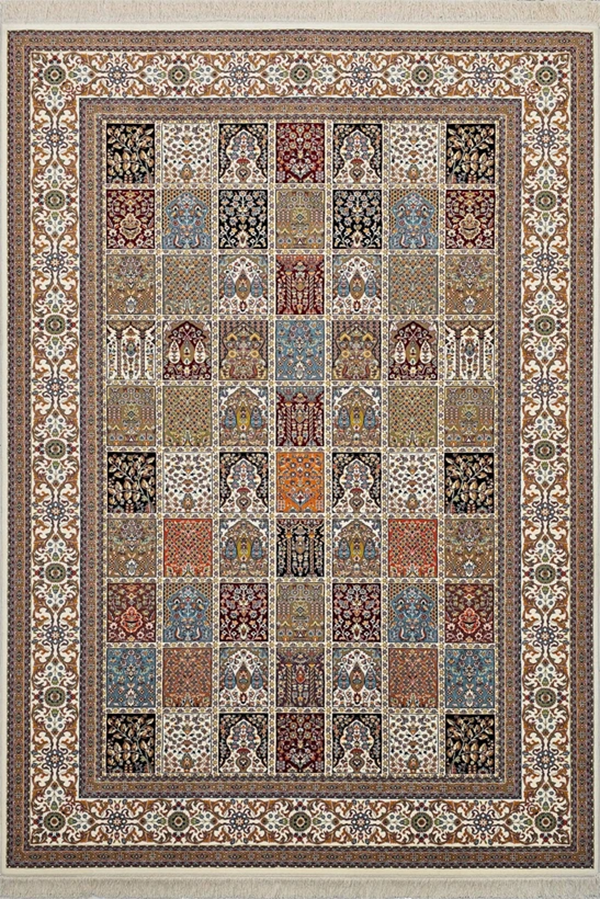 فرش ستاره کویر یزد 700 شانه کلکسیون شاهکار نوین کد Y05 زمینه 2500 (غیربرجسته)