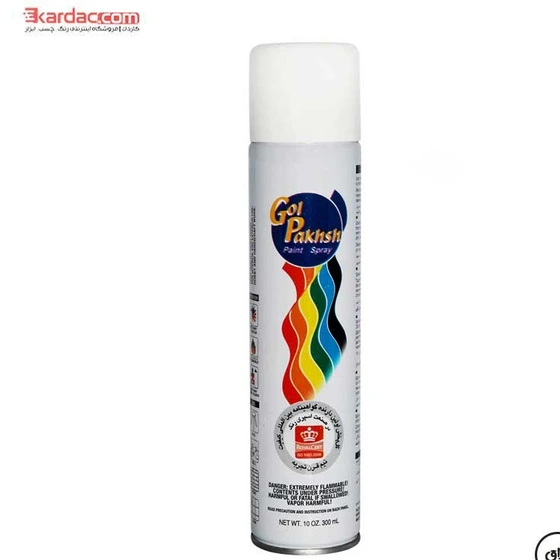 اسپری رنگ روغنی سفید براق گل پخش