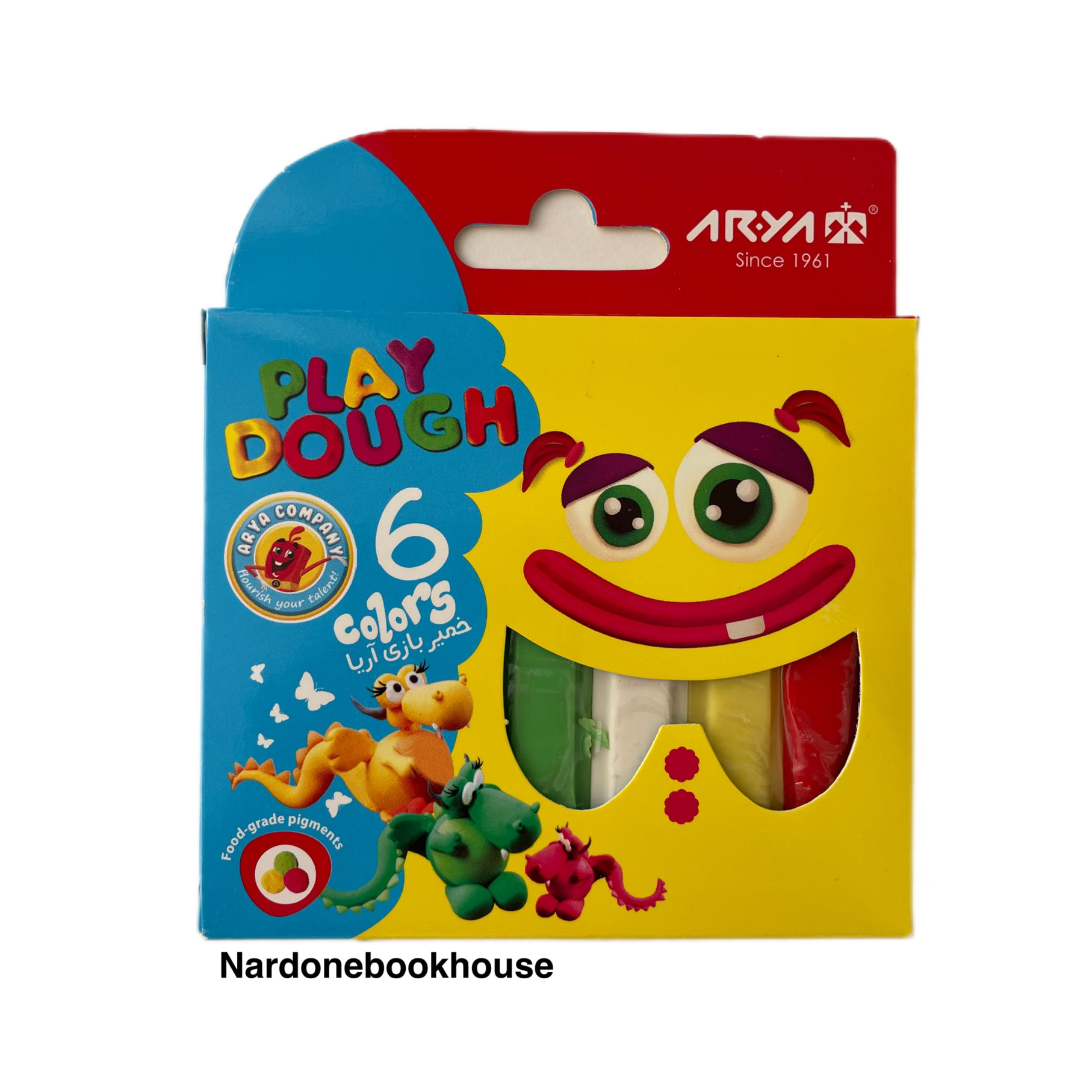 خمیر بازی 6 رنگ آریا