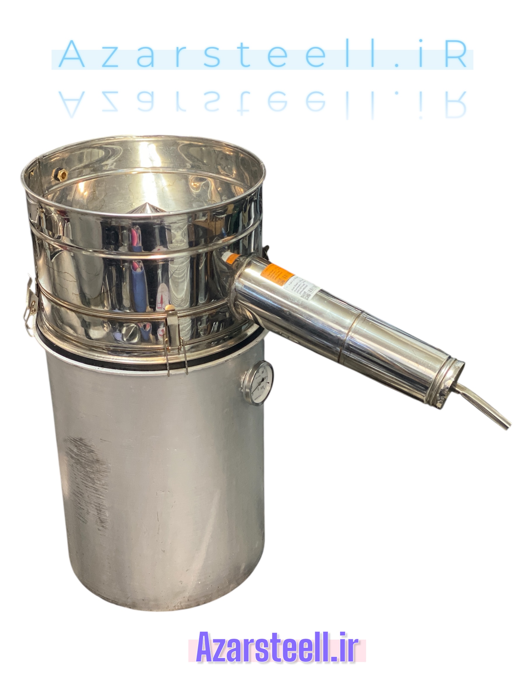 گلابگیر و عرقگیر 40 لیتری لوله بلند سرد کن دار درجه دار