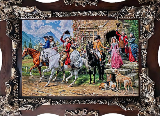 تابلوفرش ماشینی طرح شاهزاده ی فرانسوی کد 30106 (3 سایز)