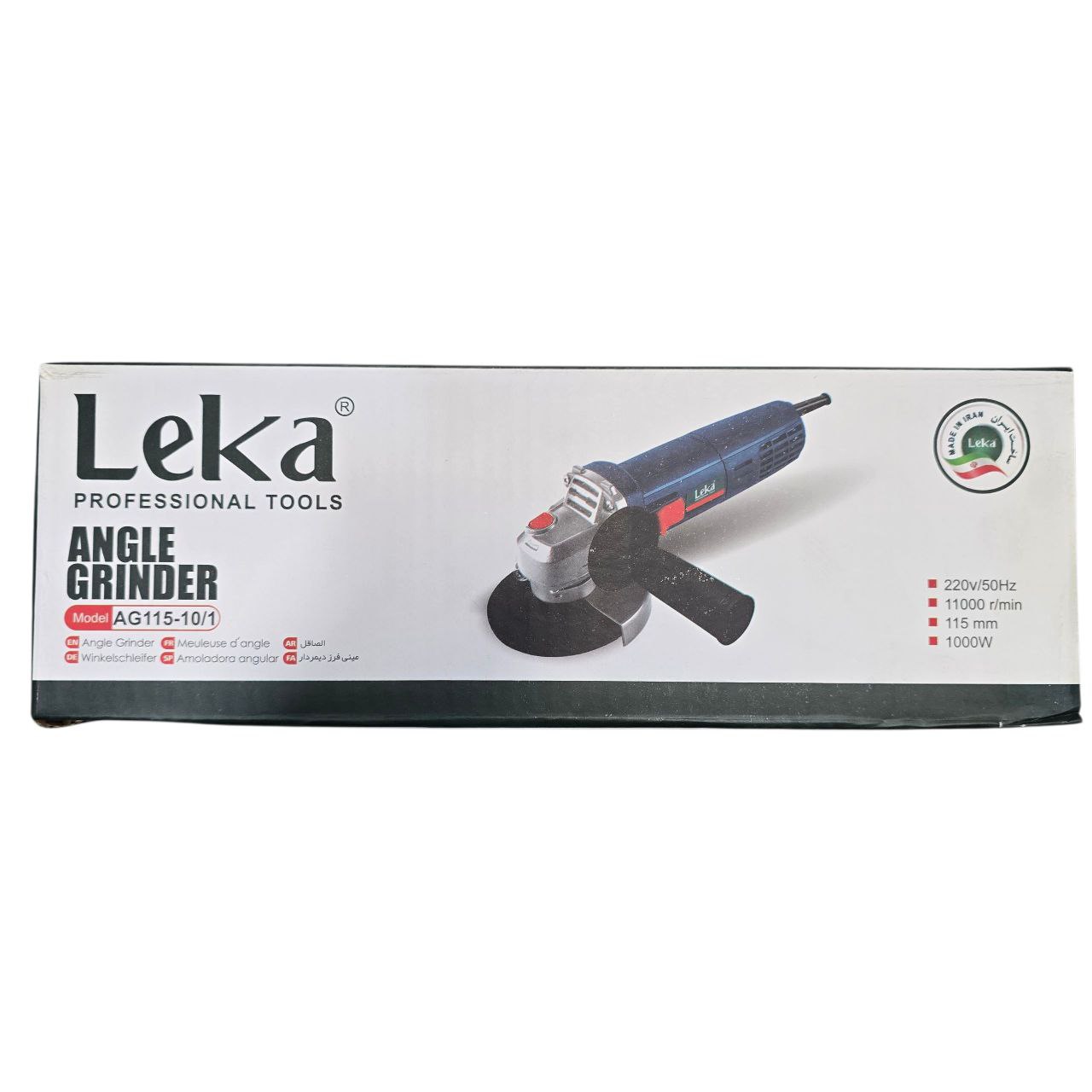 مینی فرز 1000 وات لکا مدل AG115-10/1 پس کرایه