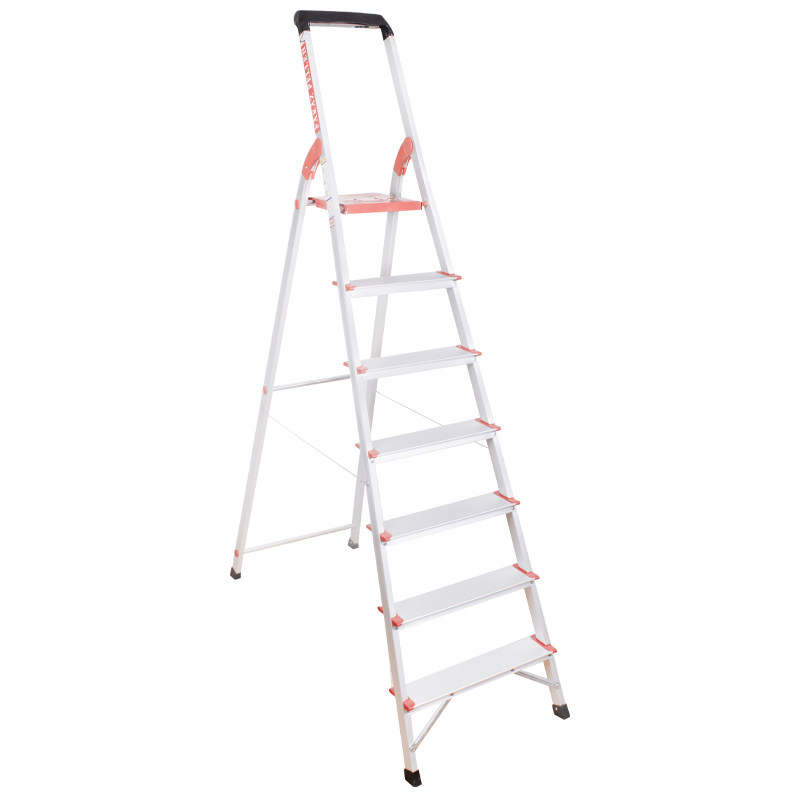 نردبان خانگی آلومینیوم مدل زمرد ارتفاع 230 متری 7 پله برند فرازپله پس کرایه