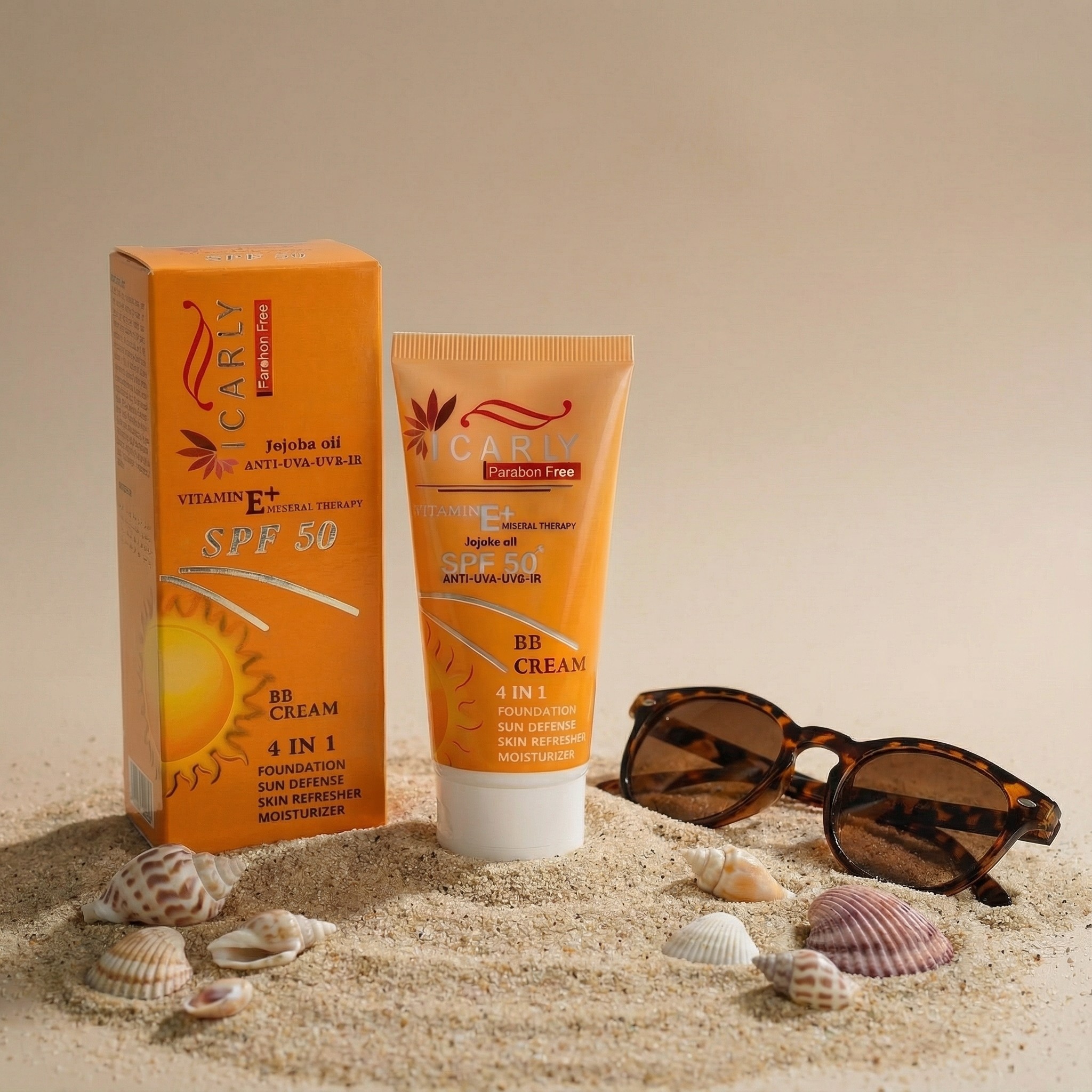 بی بی کرم SPF50 چهار کاره آی کارلی I CARLY 