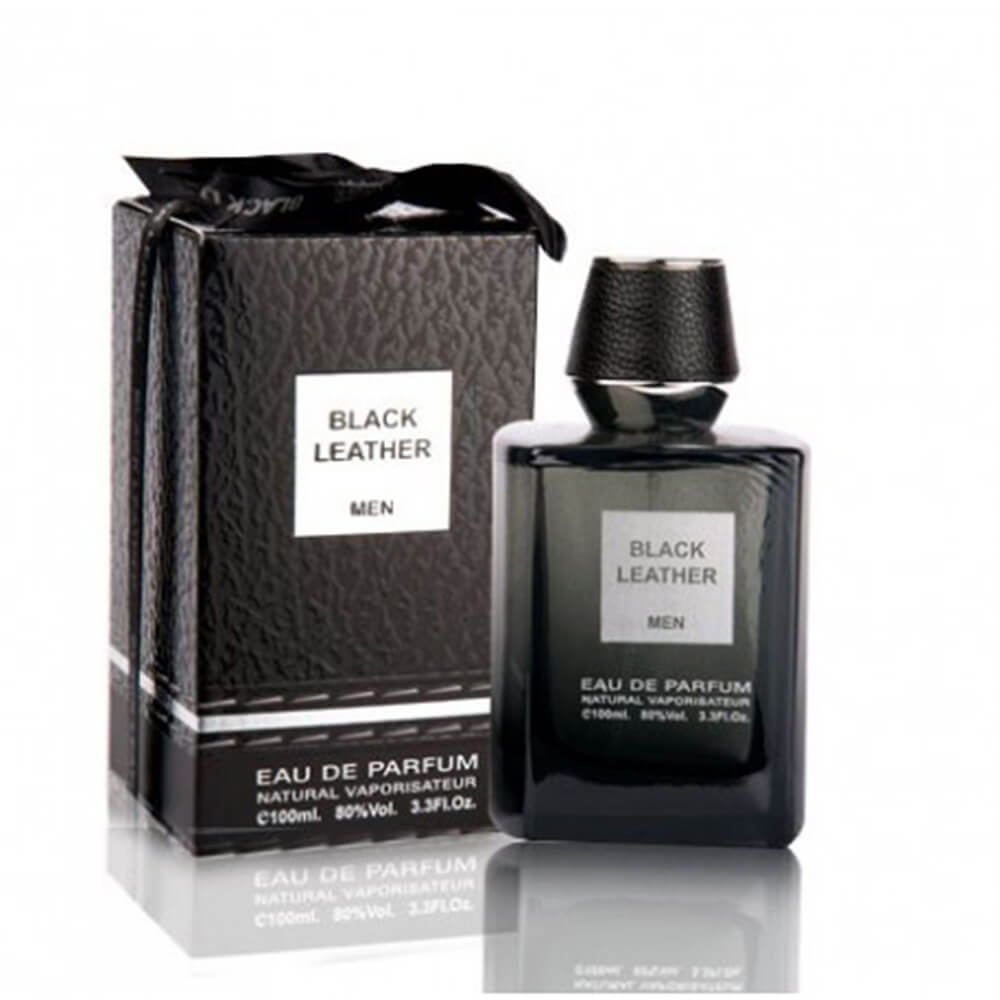 ادکلن ادو پرفیوم مردانه فراگرنس ورد مدل Black Leather حجم 100 میلی لیتر