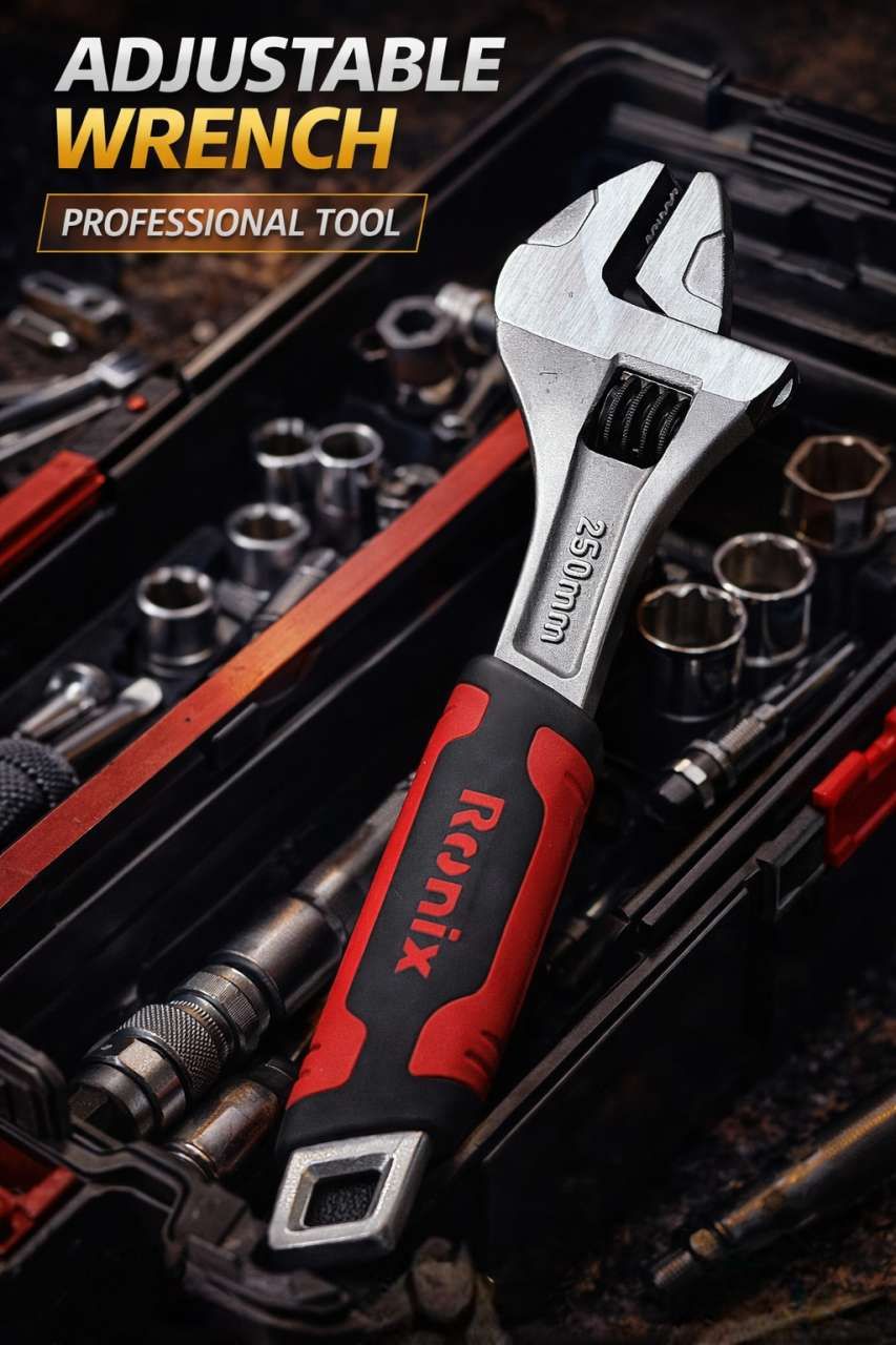 آچار فرانسه 10روکش دار رونیکس