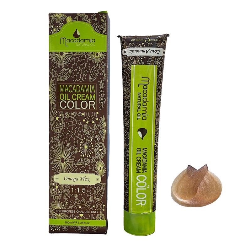 رنگ مو ماکادامیا شماره 10.39 حجم 100 میلی لیتر رنگ بیسکویتی خیلی روشن