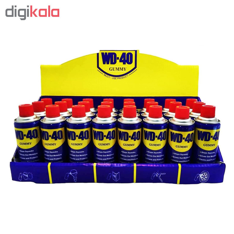اسپری روان کننده گامی مدل WD-40حجم 400 میلی لیتر مجموعه 24 عددی