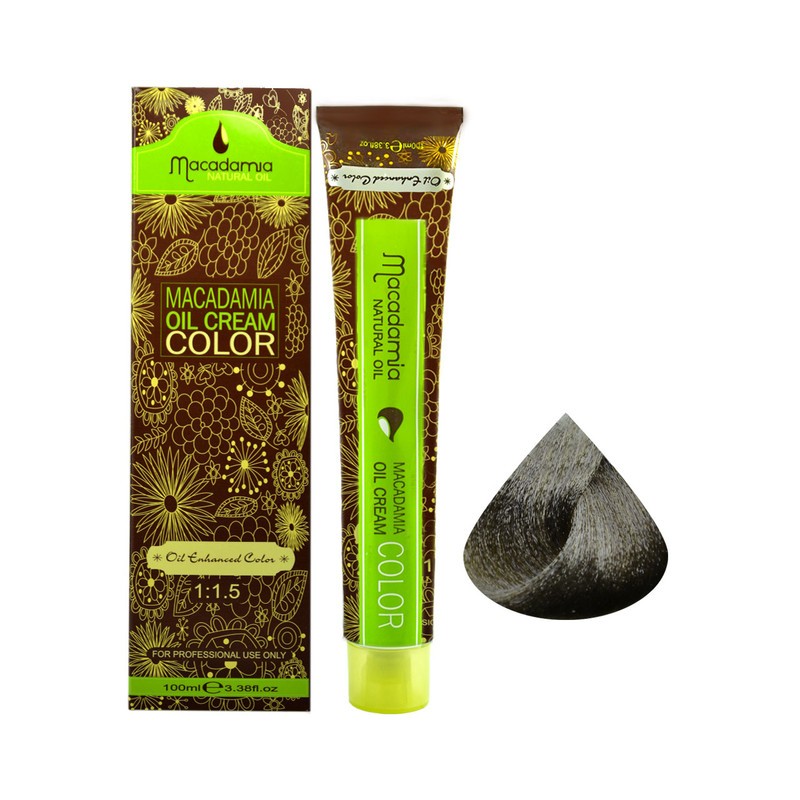 رنگ موی ماکادامیا شماره 8.1 حجم 100 میلی لیتر رنگ بلوند دودی روشن