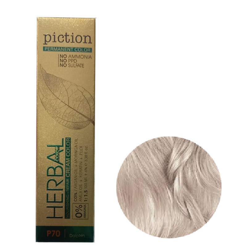 رنگ مو پیکشن  شماره 10.1   حجم 100 میلی لیتر  رنگ بلوند خاکستری پلاتینه خیلی روشن