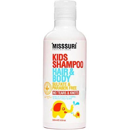شامپو فاقد سولفات سر و بدن کودک حجم 320 میل میسوری