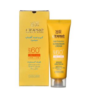 ضدآفتاب spf 60 سینره بدون رنگ مناسب پوست های معمولی تا خشک