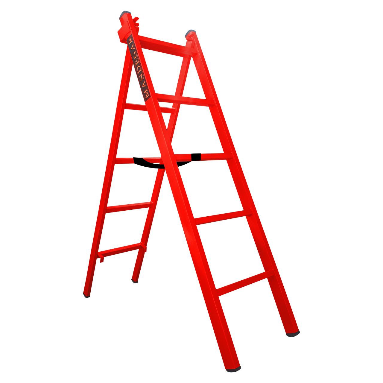 نردبان فلزی کشویی (مخابراتی) 2 طرفه 3 متری 10 پله مدل پارس از برند ماندگار پس کرایه