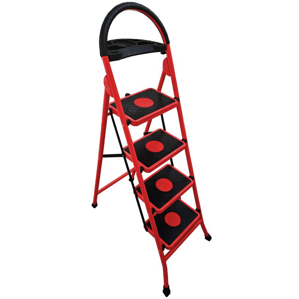 نردبان آهنی خانگی (فروشگاهی) 4 پله 1 متری مدل آسمان از برند ماندگار پس کرایه