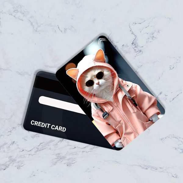 استیکر کارت بانکی مدل فانتزی گربه کد CAD61-K