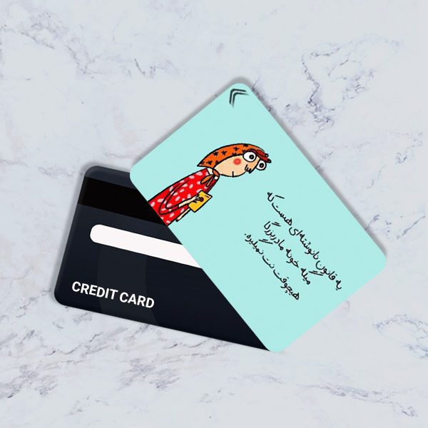 استیکر کارت بانکی مدل فانتزی کد CAE25-K