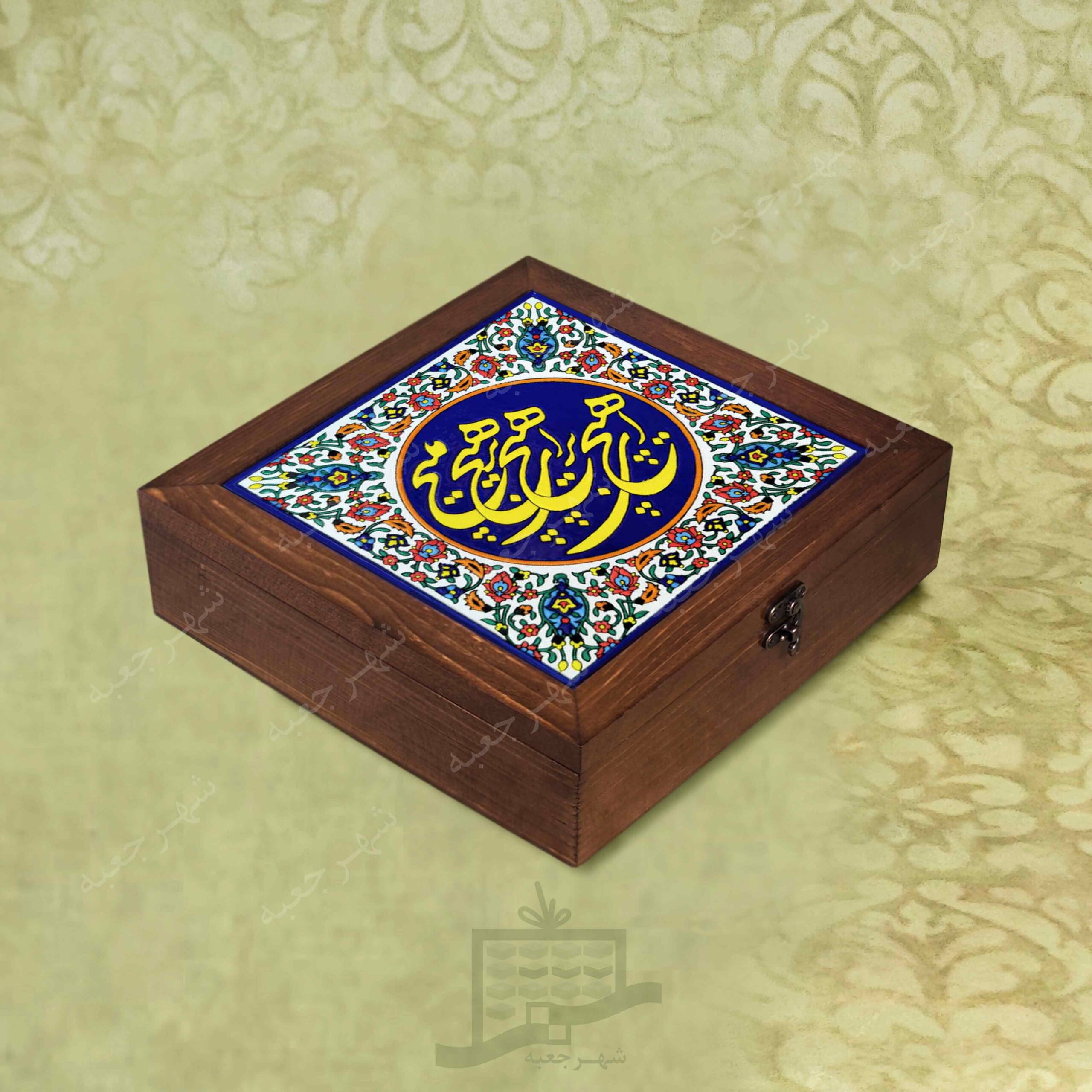 جعبه چوبی (طرح D20*2*25)-آجیل و خشکبار،دمنوش،گز و شکلات،کادو