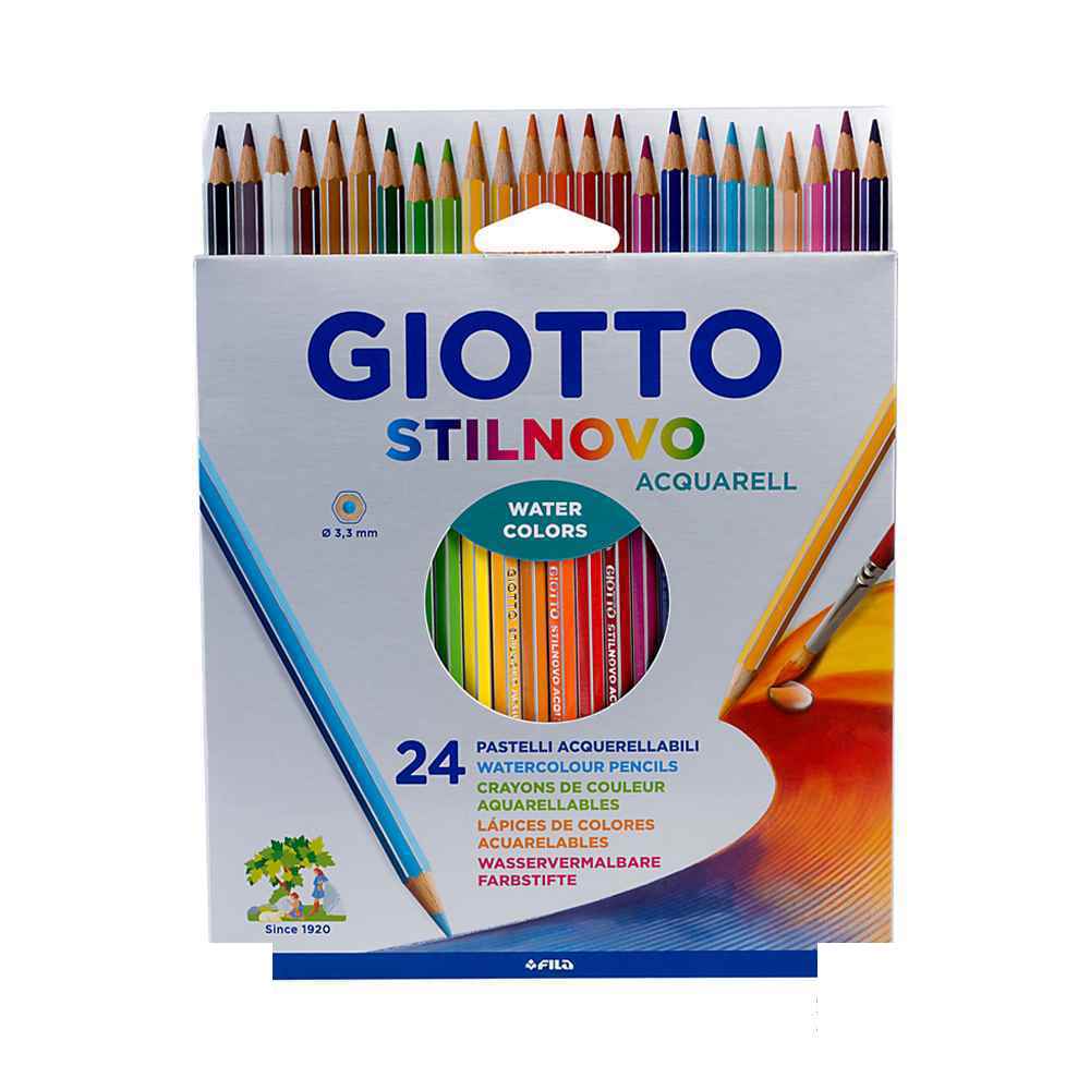 مدادرنگی24رنگ جعبه مقوایی آبرنگی جیوتوکد255800