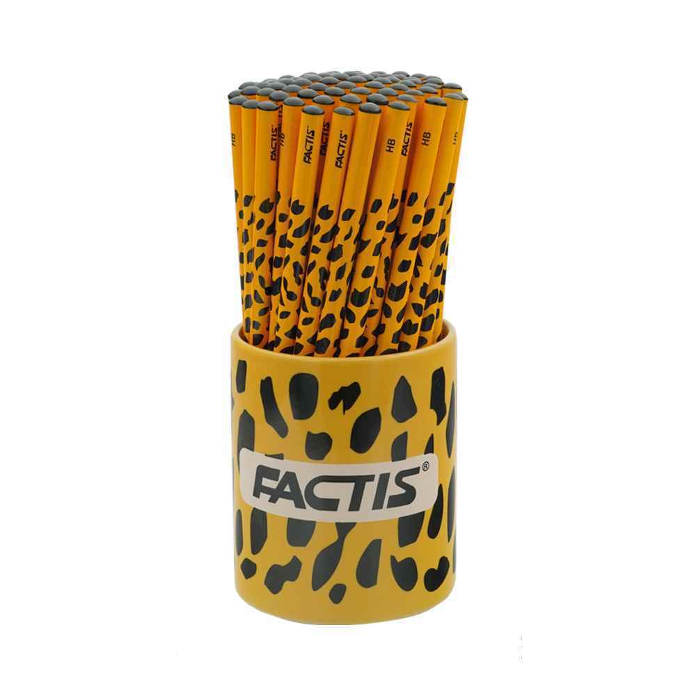 مداد مشکی لیوانی طرح پلنگ فکتیس