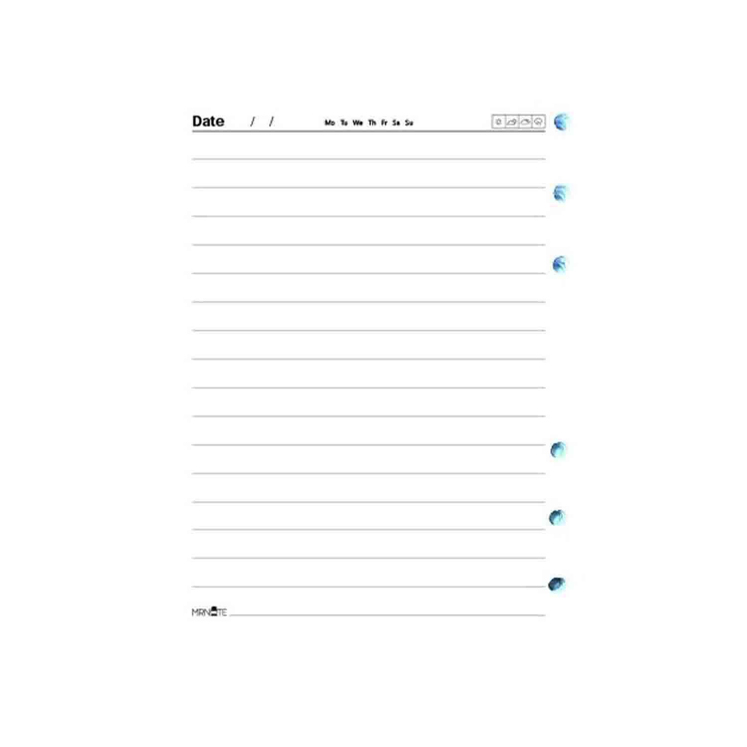 یدک کلاسور6حلقه 80برگ یادداشتی مسترنوت کد549