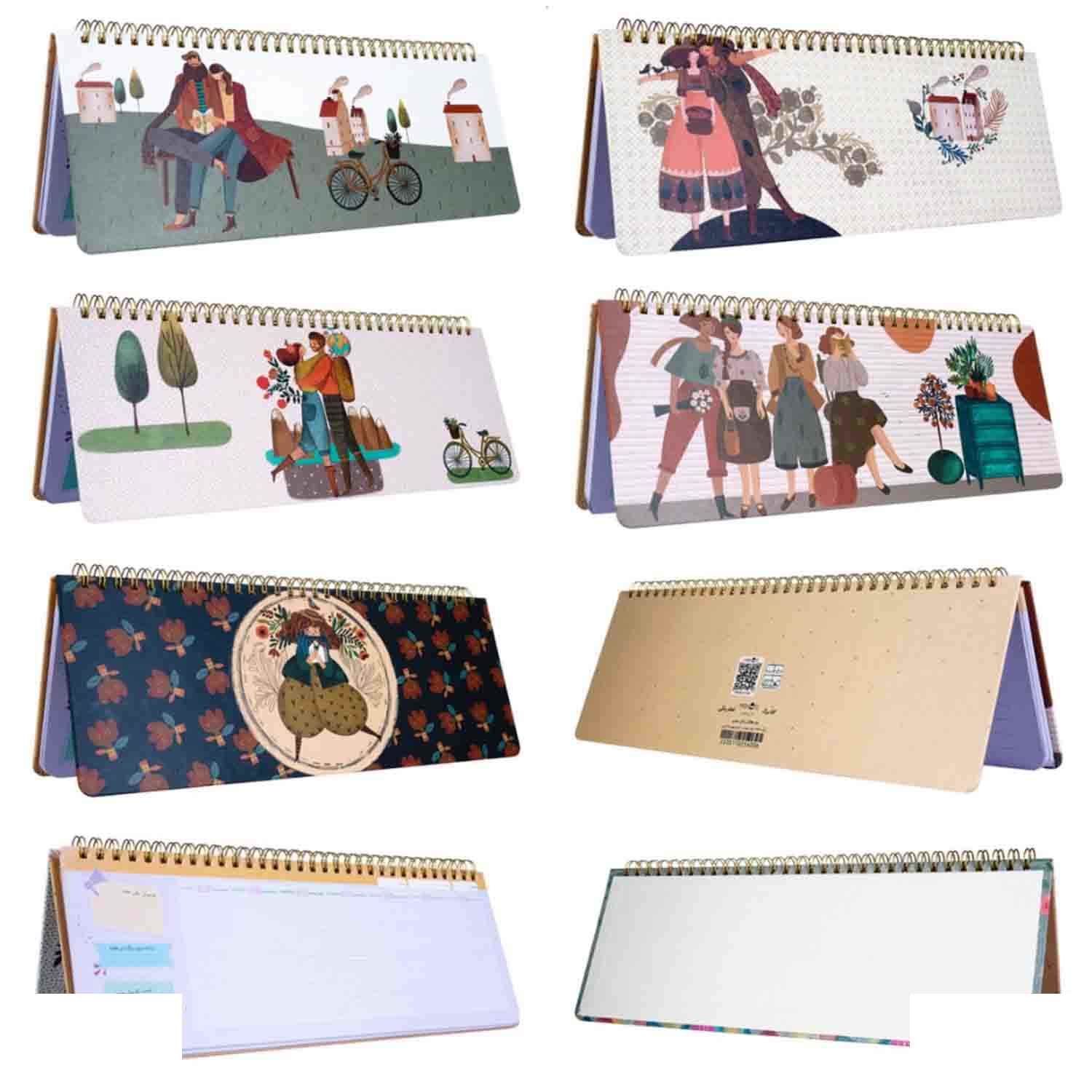 پلنررنگی هفتگی رومیزی جلدسخت 10*29 مسترنوت کد4006