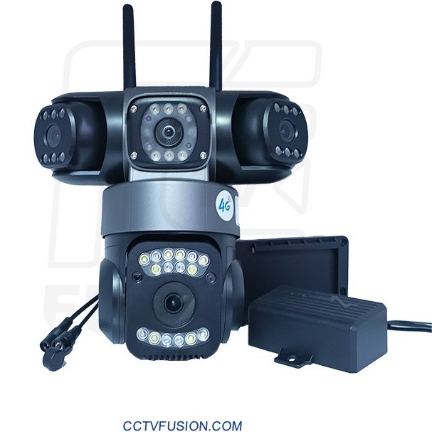 دوربین مداربسته سیمکارتی SZ3 سه لنز 15 مگاپیکسل با دید در شب رنگی و قابلیت تشخیص حرکت بدون محدودیت در اپراتور با سرعت ب