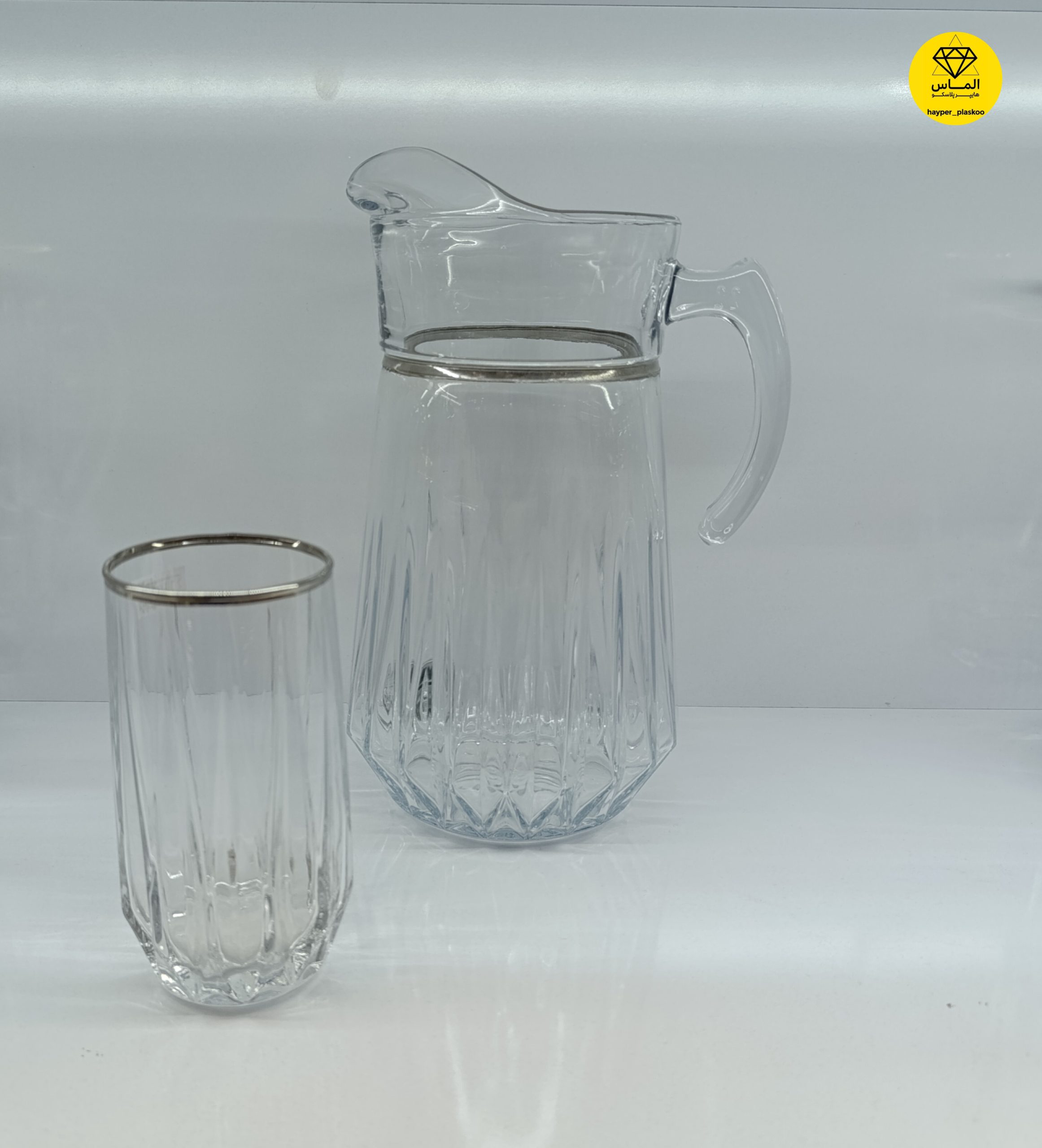 پارچ و لیوان مدنا پلاتین