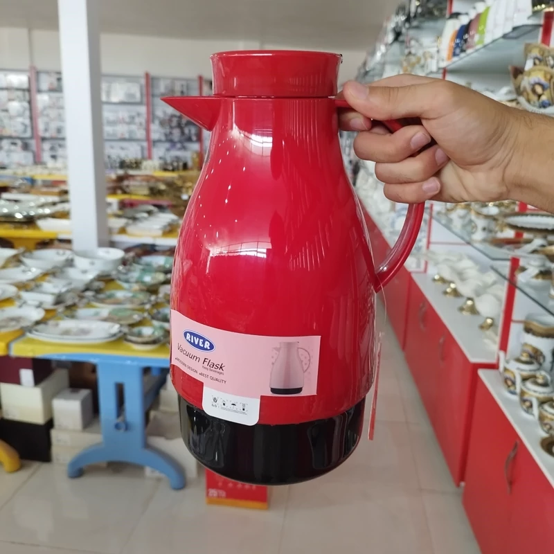 فلاسک ملامینه شیشه دار 1.3 لیتر ریور رنگ قرمز و صورتی RIVER ارسال رایگان