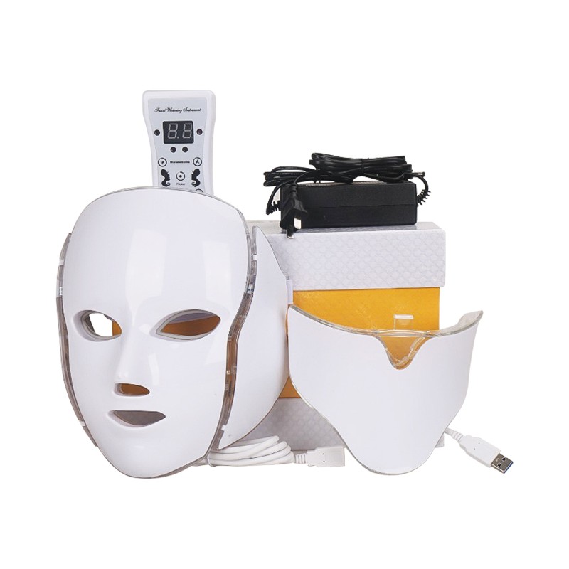 ماسک ال ای دی نقابی صورت و گردن LED و نور درمانی 2020 LED facial mask