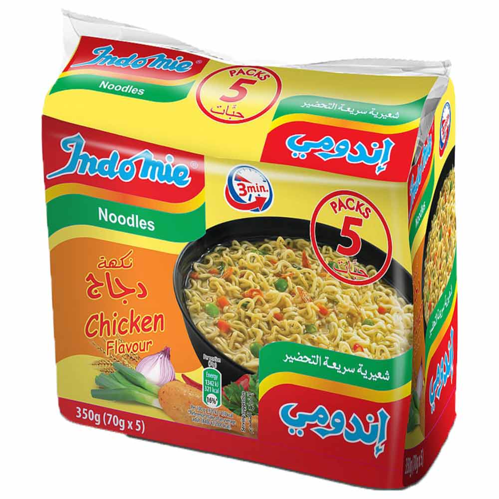 نودل مرغ اندومی اصل بسته 5 عددی Indomie Chicken