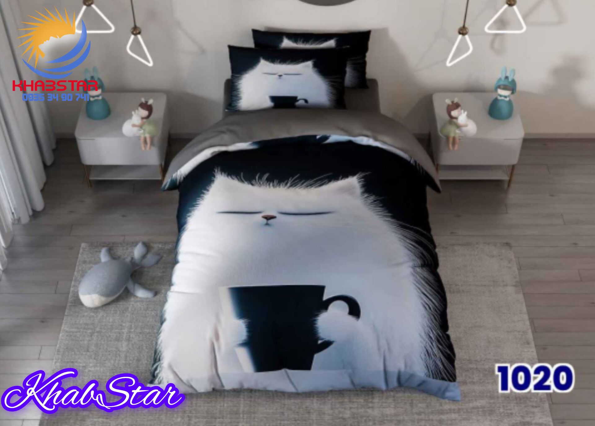 روتختی سه بعدی گربه رویاپرداز کد 1020