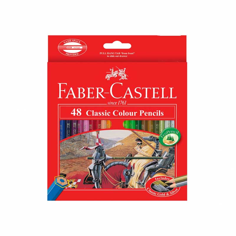 مداد رنگی 48 رنگ جعبه مقوایی فابرکاستل مدل Classic