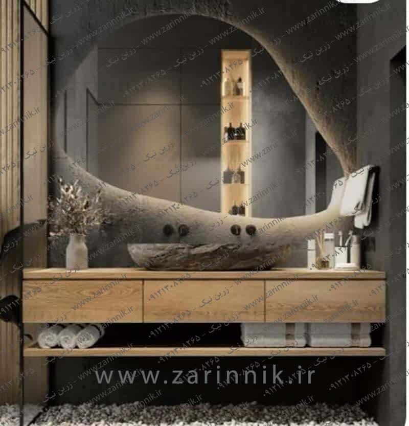 آینه دستشویی مدرن زرین نیک مدل AD023