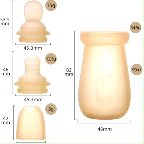 ست سرلاک خوری و میوه خوری سیلیکونی